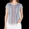 Women'S Style & Co | Petite Printed Scoop-Neck Top Tye Dye Tribal