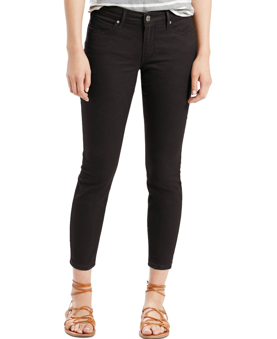 Women'S Levi's | 711 Skinny Ankle Jeans Soft Black