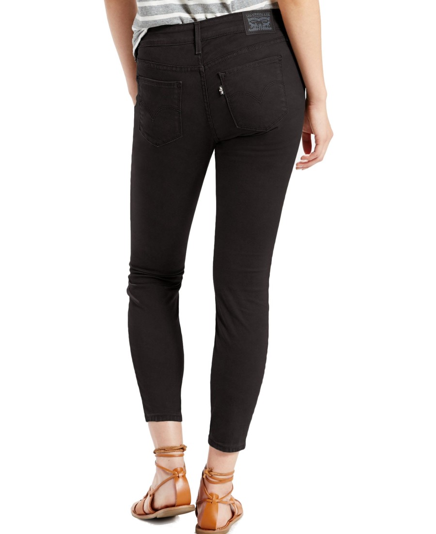 Women'S Levi's | 711 Skinny Ankle Jeans Soft Black