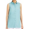 Juniors' Alfani | Sleeveless Knit Button-Front Tunic Precious Jade