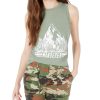 Juniors' Pretty Rebellious | Juniors' Wanderer Graphic Tank Top Sage