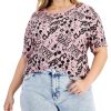 Women'S Freeze 24-7 | Plus Trendy Graphic Mickey T-Shirt Mauve