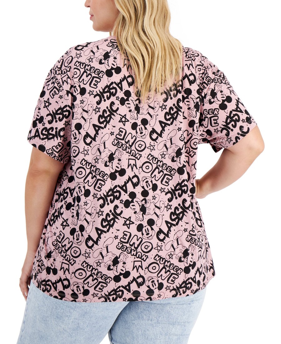 Women'S Freeze 24-7 | Plus Trendy Graphic Mickey T-Shirt Mauve