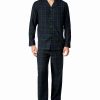 Men Club Room | Plaid Flannel Pajama Set Black Watch