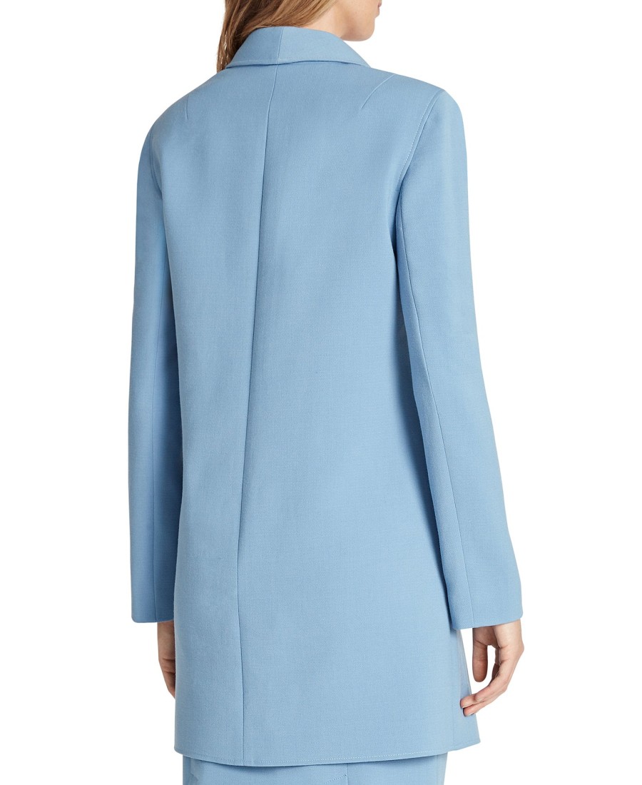 Women'S Tahari ASL | Zip-Pocket Topper Jacket Forever Blue