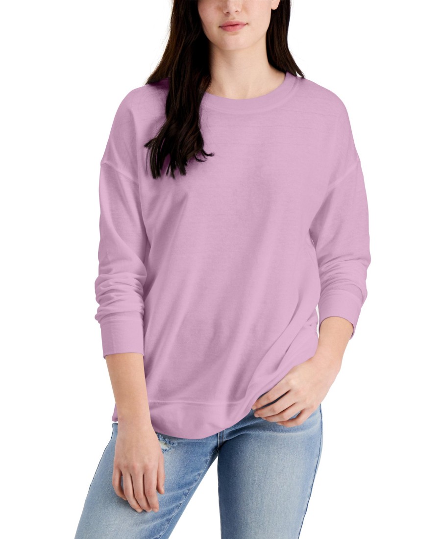 Women'S Style & Co | Classic Crewneck Sweatshirt