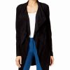 Juniors' Alfani | Faux-Suede Jacket Deep Black