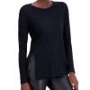 Women'S INC International Concepts | Cotton Textured Tunic Deep Black