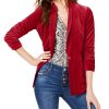 Women'S INC International Concepts | Velvet Blazer Velvet Red