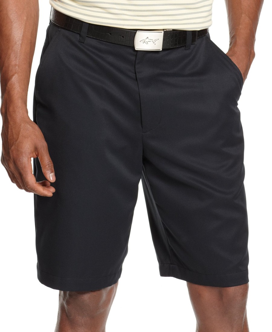 Men Greg Norman for Tasso Elba | Microfiber Golf Shorts Deep Black