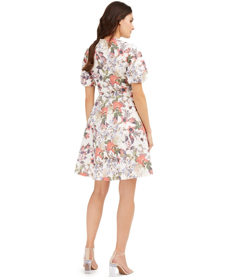 Women'S INC International Concepts | Cotton Floral-Print Mini Dress Regal Blossom