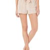 Women'S Ande | Frosted Cable Cut Pile Plush Pajama Shorts Doeskin