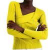 Women'S INC International Concepts | Asymmetrical Rib Sweater Sunbeam