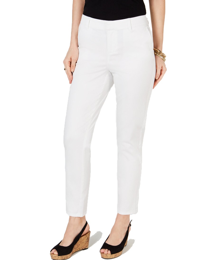 Women'S Style & Co | Ankle-Length Chino Pants Bright White