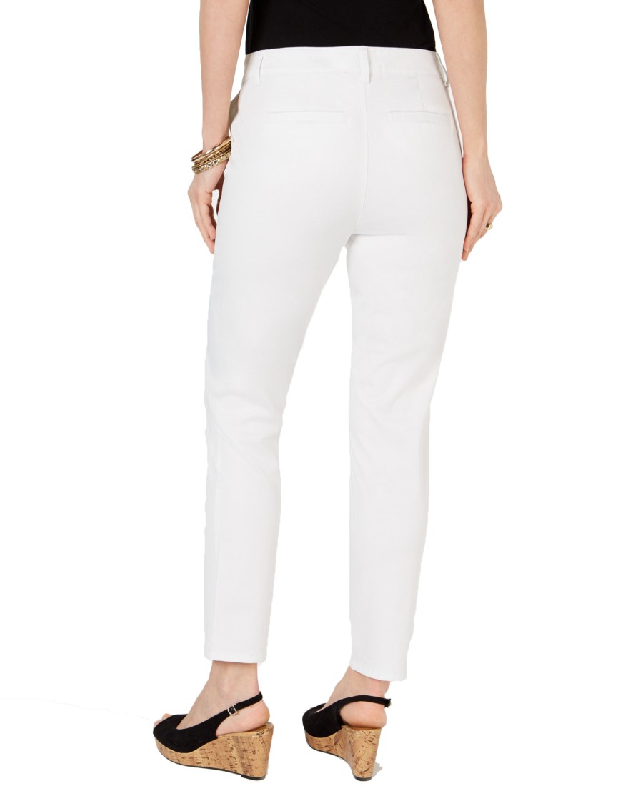 Women'S Style & Co | Ankle-Length Chino Pants Bright White