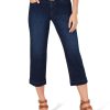 Women'S Style & Co | Belted Denim Capri Pants Caneel